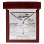 gifts for mom, gifts for dad, gifts for wife, gifts for husband, gifts for daughter, gifts for son, Personalized Happy Graduation Cuban Link Chain Artisan Cross