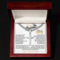 gifts for mom, gifts for dad, gifts for wife, gifts for husband, gifts for daughter, gifts for son, Personalized Happy Graduation Cuban Link Chain Artisan Cross