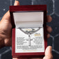 gifts for mom, gifts for dad, gifts for wife, gifts for husband, gifts for daughter, gifts for son, Personalized Happy Graduation Cuban Link Chain Artisan Cross