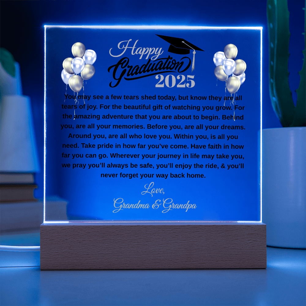 gifts for mom, gifts for dad, gifts for wife, gifts for husband, gifts for daughter, gifts for son, Happy Graduation Plaque For Daughter From Grandma & Grandpa