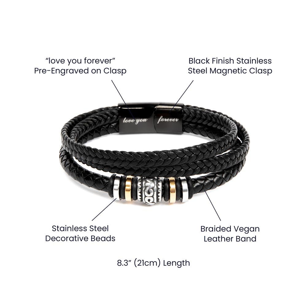 This Men's Braided Leather Bracelet perfect gift for anniversaries, birthdays, Valentine’s , Cross Bracelet, Handmade, Gift for him, gift for boyfriend, gift for husband, gift for soulmate, gift for Future Husband, Anniversary Gift, Great Gift Jewelry and Watches, Great Gifts For Husband, Great Jewelry Box