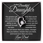 gifts for mom, gifts for dad, gifts for wife, gifts for husband, gifts for daughter, gifts for son, Forever Love Necklace To Daughter From Dad The Greatest Gift