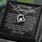 gifts for mom, gifts for dad, gifts for wife, gifts for husband, gifts for daughter, gifts for son, Forever Love Necklace To Daughter From Dad The Greatest Gift