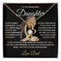 gifts for mom, gifts for dad, gifts for wife, gifts for husband, gifts for daughter, Forever Love Necklace For Daughter From Dad Never Forget I Love You