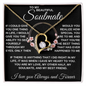 gifts for mom, gifts for dad, gifts for wife, gifts for husband, gifts for daughter, gifts for son, Forever Love Necklace Soulmate If I Could Give You One Thing