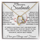 gifts for mom, gifts for dad, gifts for wife, gifts for husband, gifts for daughter, gifts for son, Forever Love Necklace Soulmate If There's Anything I Did
