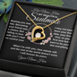 gifts for mom, gifts for dad, gifts for wife, gifts for husband, gifts for daughter, gifts for son, Personalized Forever Love Necklace Soulmate Meeting Was Fate