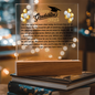 gifts for mom, gifts for dad, gifts for wife, gifts for husband, gifts for daughter, gifts for son, Happy Graduation Acrylic Plaque For Daughter From Dad