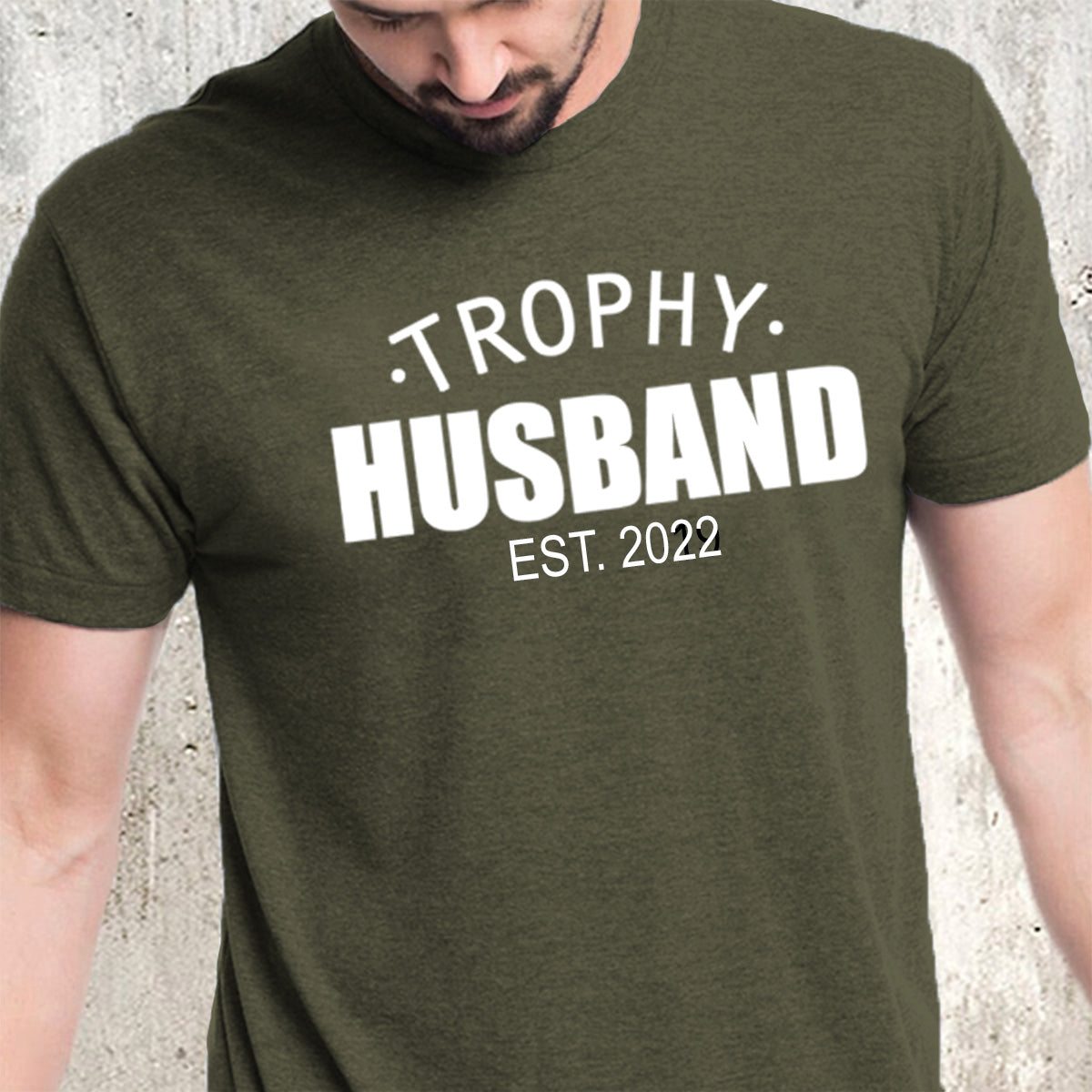 Personalized Trophy Husband Premium Short Sleeve T-Shirt Dark