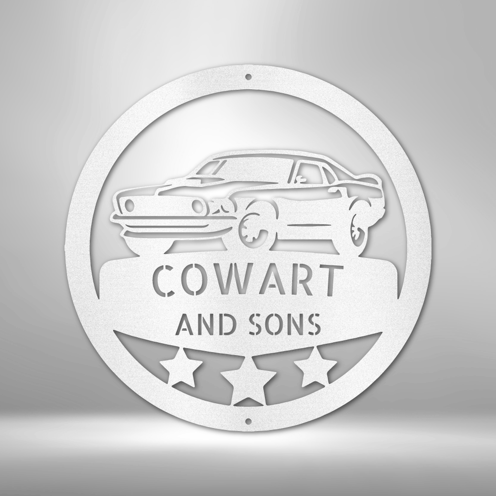 Best Gifts for Husband, Anniversary Gifts, Best Housewarming Gifts, Personalized Name Sign, Metal Monogram, Metal Wall Art, Metal Signs, Great Metal Art, Great Father's Day Gifts, Great Birthday Gifts For Dad, Great Birthday Gifts For Sons, Great Gifts For Car Lovers, Great Gifts For Dad, Great Wall Art
