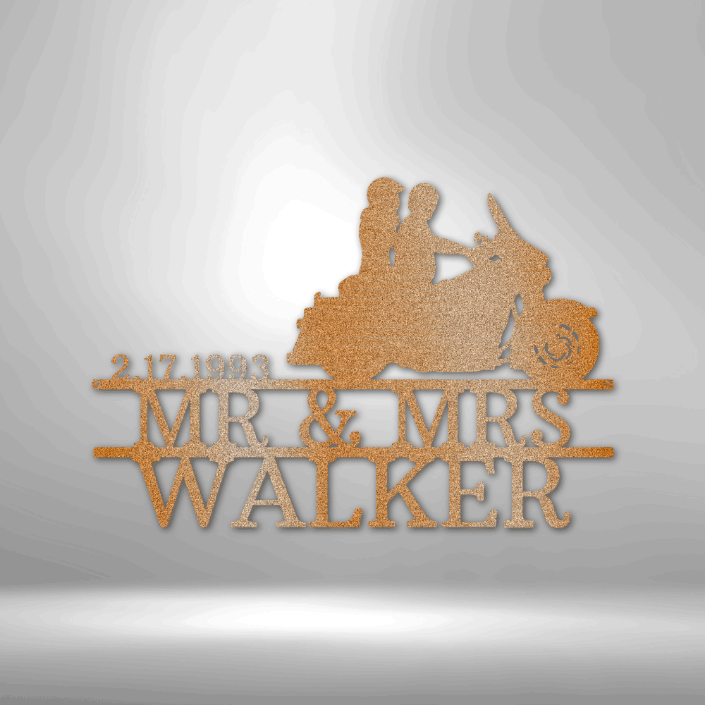 Gifts for Husband, Anniversary Gifts, Gifts for Couples, Housewarming Gifts, Personalized Name Sign, Metal Monogram sign, Metal Wall Art, Metal Signs, Wedding Monogram, Mr and Mrs sign, Anniversary Gift, Great Gifts For Bikers, Great Gifts For Couples, Great Metal Art, Great Personalized Gifts, Great Wall Art