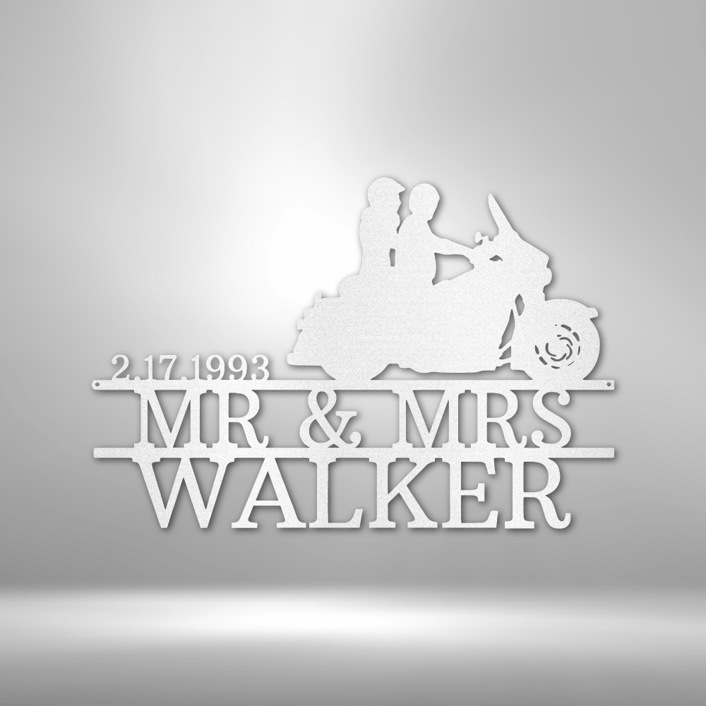 Gifts for Husband, Anniversary Gifts, Gifts for Couples, Housewarming Gifts, Personalized Name Sign, Metal Monogram sign, Metal Wall Art, Metal Signs, Wedding Monogram, Mr and Mrs sign, Anniversary Gift, Great Gifts For Bikers, Great Gifts For Couples, Great Metal Art, Great Personalized Gifts, Great Wall Art