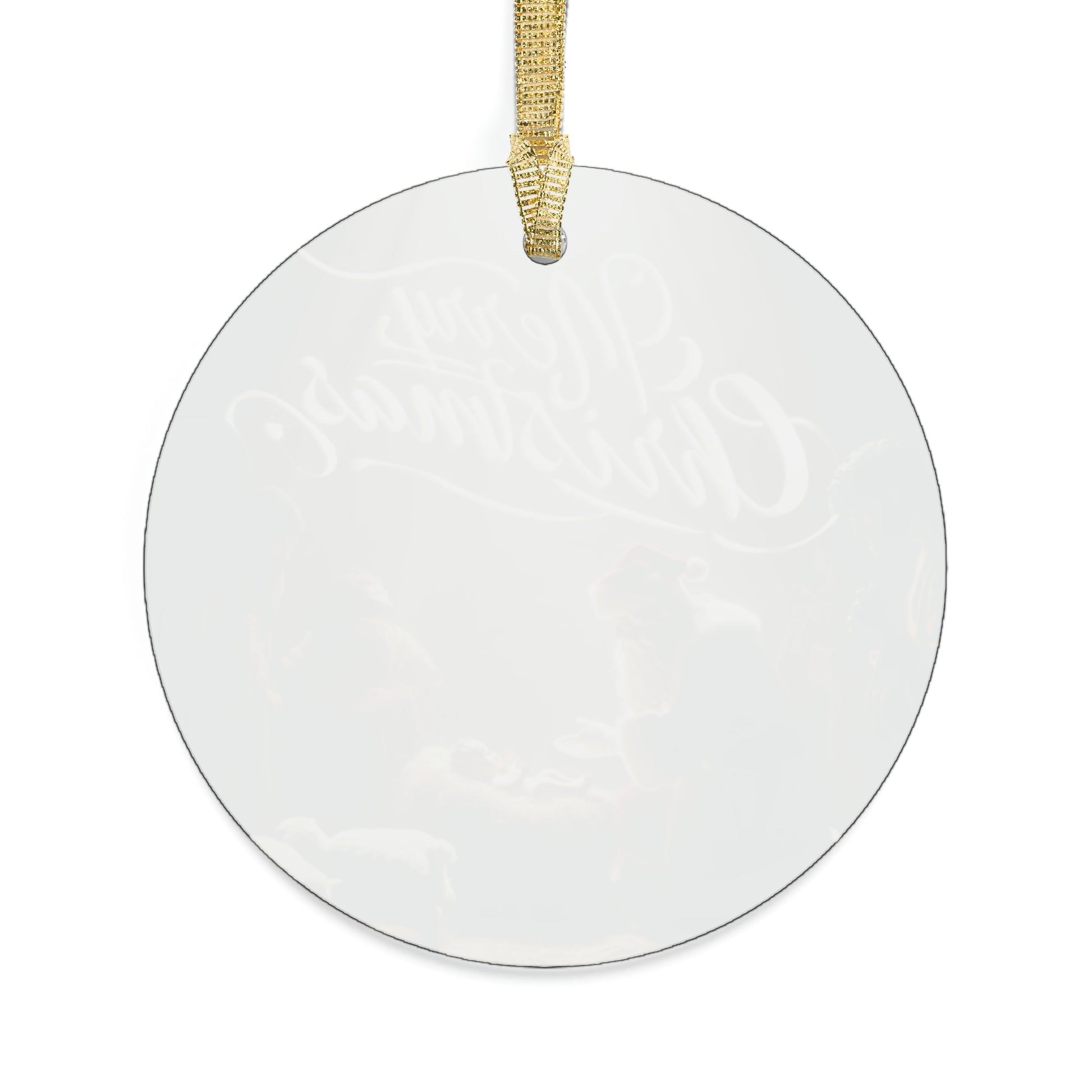 Transparent construction and a string for placement. .: Material: 100% clear acrylic.: single ornament Glossy finish.: One-sided print.: Includes gold ribbon for hanging. Christmas tree Christmas ornaments Memorial ornament Christmas Gift Holiday decor decorations tree trimming Christmas spirit Christmas in Heaven Poem
