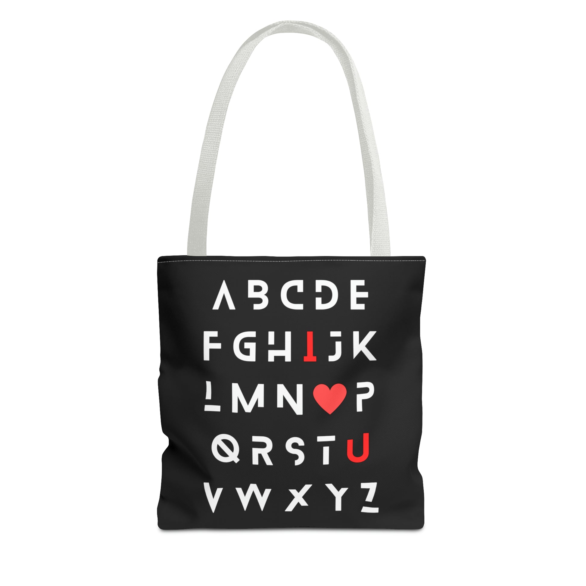 Teacher I Love You Tote Bag. Cute Valentine's Day gift, Funny College gift, Pure comfort.  Gift for her. Gift for girlfriend. Valentine's Day outfit sale. Fresh fashion design. No itchy seams. 50% cotton and 50% polyester. Feels cozy in colder months. Double stitching adds top-tier durability. Sorority sister gift.
