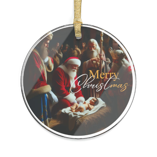 Transparent construction and a string for placement. .: Material: 100% clear acrylic.: single ornament Glossy finish.: One-sided print.: Includes gold ribbon for hanging. Christmas tree Christmas ornaments Memorial ornament Christmas Gift Holiday decor decorations tree trimming Christmas spirit Christmas in Heaven Poem