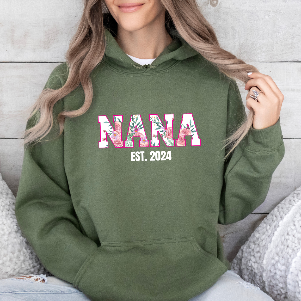 Personalized Nana Gildan Pullover Hoodie