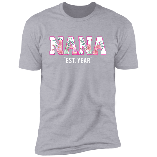 gifts for mom, gifts for dad, gifts for wife, gifts for husband. gifts for daughter and gifts for son. Personalized Nana Premium Short Sleeve T-Shirt