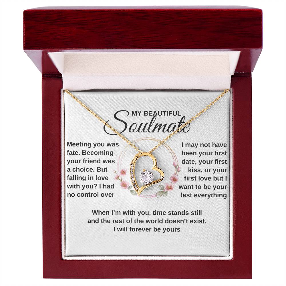 gifts for mom, gifts for dad, gifts for wife, gifts for husband, gifts for daughter, gifts for son, Personalized Forever Love Necklace To My Soulmate 