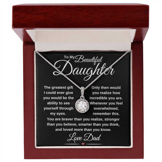 To My Beautiful Daughter, Great Birthday Gifts For Daughters, Great Congratulations Gifts, Great Gift Jewelry and Watches, Great Gifts For Daughters, Great Graduation Gifts For Daughter, Great Jewelry Box, Great Sweet 16 Gifts For Daughters, Great Personalized Gifts, Military Graduation Gift, Eternal Hope Necklace