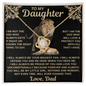 gifts for mom, gifts for dad, gifts for wife, gifts for husband, gifts for daughter, gifts for son, Love Knot Necklace To My Daughter I Am Not The Dad Who