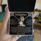 gifts for mom, gifts for dad, gifts for wife, gifts for husband, gifts for daughter, gifts for son, Love Knot Necklace To My Daughter I Am Not The Dad Who