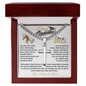gifts for mom, gifts for dad, gifts for wife, gifts for husband, gifts for daughter, gifts for son, Personalized Happy Graduation Cuban Link Chain Artisan Cross