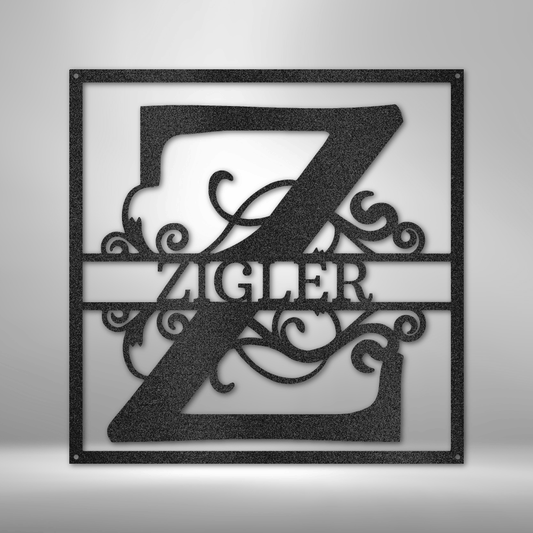 Last Name Metal Sign, Gifts for Husband, Anniversary Gifts, Gifts for Couples, Gifts for Teachers, Housewarming Gifts, Personalized Name Sign, Metal Monogram sign, Metal Wall Art, Metal Signs, Front Porch Decor, Last Name Sign, Family Name Porch Sign, Door Hanger, Housewarming Gift, Wedding Monogram, Mr and Mrs sign