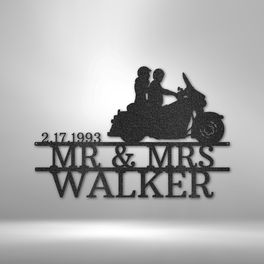 Gifts for Husband, Anniversary Gifts, Gifts for Couples, Housewarming Gifts, Personalized Name Sign, Metal Monogram sign, Metal Wall Art, Metal Signs, Wedding Monogram, Mr and Mrs sign, Anniversary Gift, Great Gifts For Bikers, Great Gifts For Couples, Great Metal Art, Great Personalized Gifts, Great Wall Art